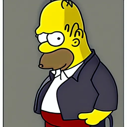 Image similar to homer simpson in the lord of the rings