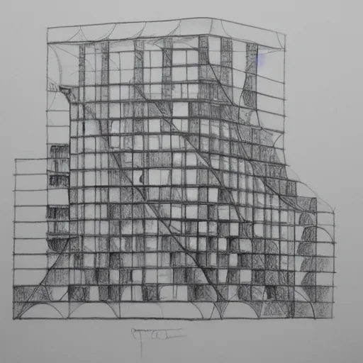 Prompt: mc esher drawing of impossible architecture