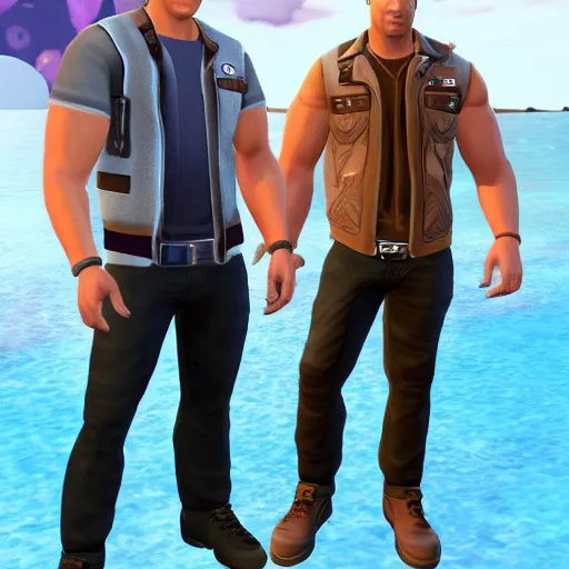 Prompt: vin diesel as a sims character