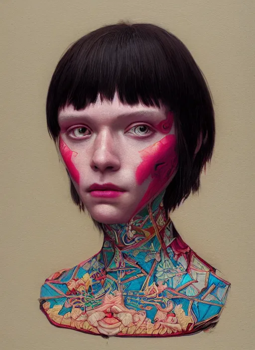 Prompt: portrait made of wood :: by Martine Johanna and Simon Stålenhag and Chie Yoshii and wlop and Guillermo del toro :: ornate, dynamic, particulate, rich colors, elegant, centered, artstation, smooth, sharp focus, octane render, 3d