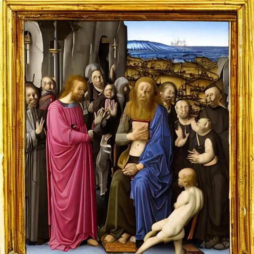 Prompt: deposition of christ by van der weyden