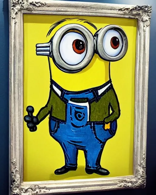 Image similar to Minion Self-portrait by Vincent van Gogh