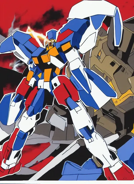 Image similar to obama boxing gundam