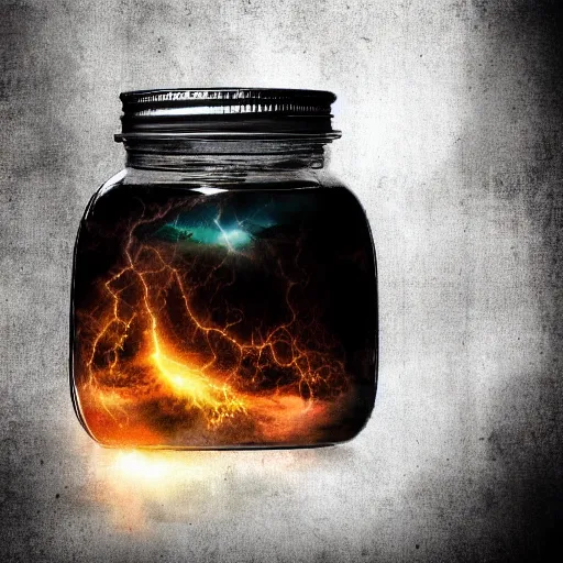 Image similar to storm in a jar, cinematic, detailed, hd