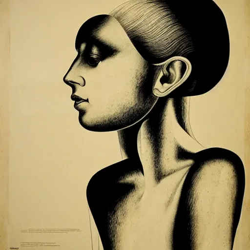 Image similar to lithography and etching polish poster conceptual figurative post - morden monumental portrait, illusion surreal art, highly conceptual figurative art, intricate detailed illustration, controversial poster art, polish poster art, geometrical drawings, no blur