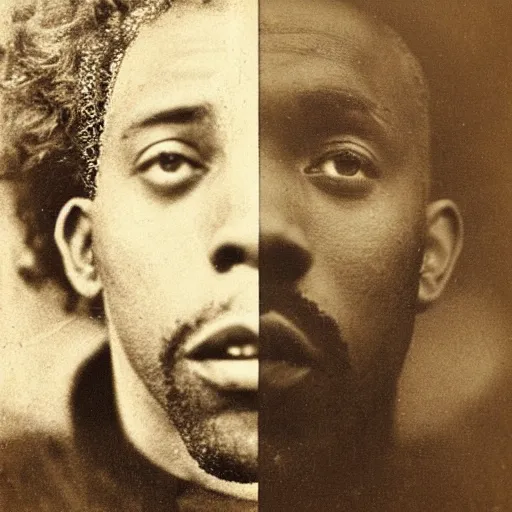 Prompt: 1940s portrait photograph of Tyler The Creator dressed as Shakespeare by Julia Margaret Cameron