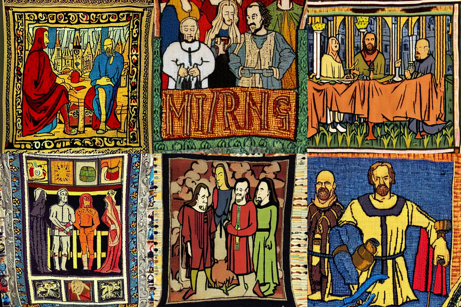 Prompt: medieval tapestry of Breaking Bad