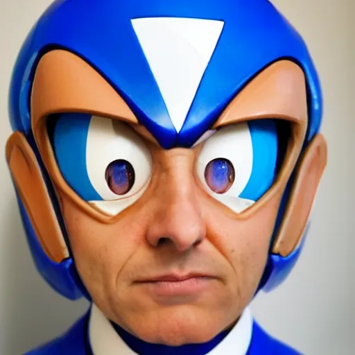 Prompt: mega man as real person