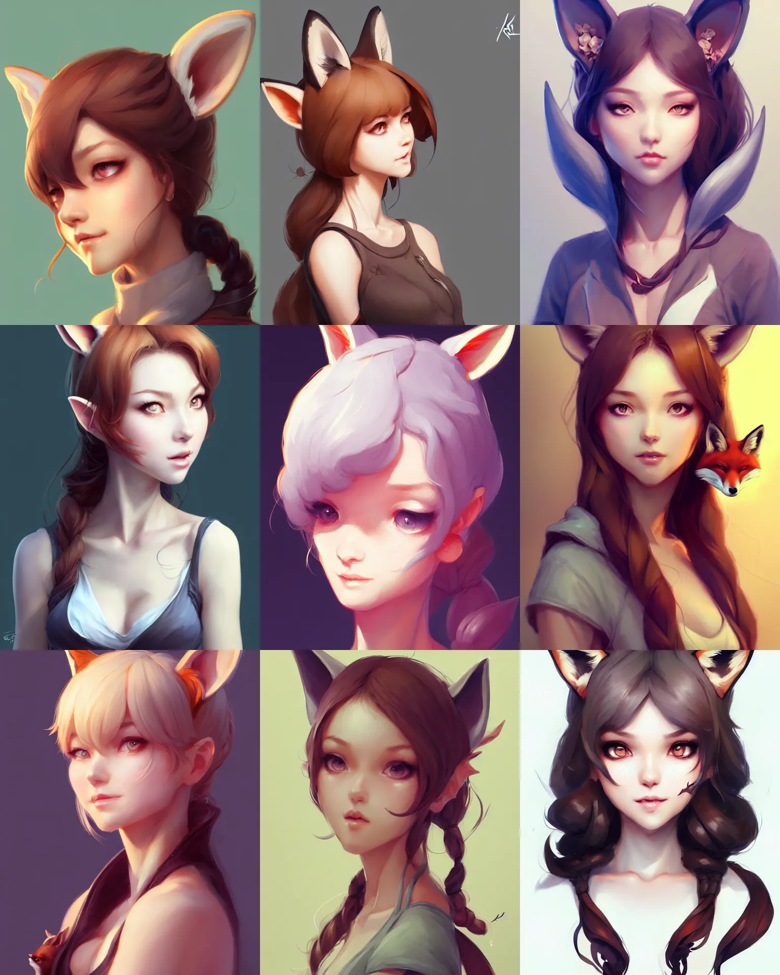 Prompt: Character concept art of a woman with fox ears || cute-fine-face, pretty face, realistic shaded Perfect face, fine details by Stanley Artgerm Lau, WLOP, Rossdraws, James Jean, Andrei Riabovitchev, Marc Simonetti, and Sakimichan, tranding on artstation