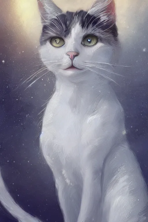 Prompt: a selfie of a cat from the Titanic, fantasy, intricate, young and cute girl, highly detailed, digital painting, artstation, concept art, smooth, sharp focus, illustration