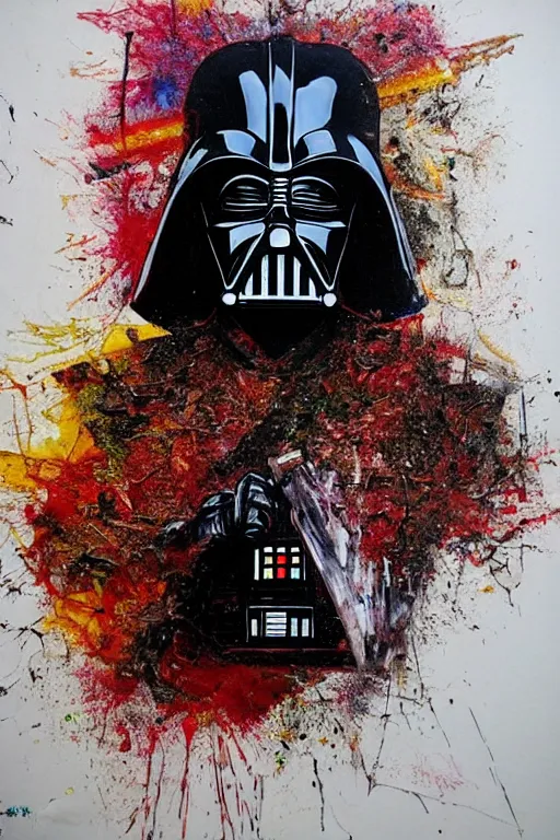 Prompt: darth vader by artur bordalo