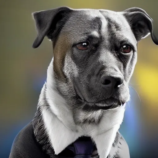 Prompt: photo of John-wick as a dog