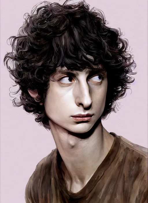 portrait, Finn Wolfhard, watercolor, dramatic | Stable Diffusion | OpenArt