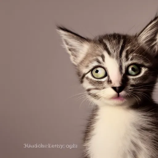 Image similar to 35mm macro shot a kitten bathing with a baby duck, studio lighting