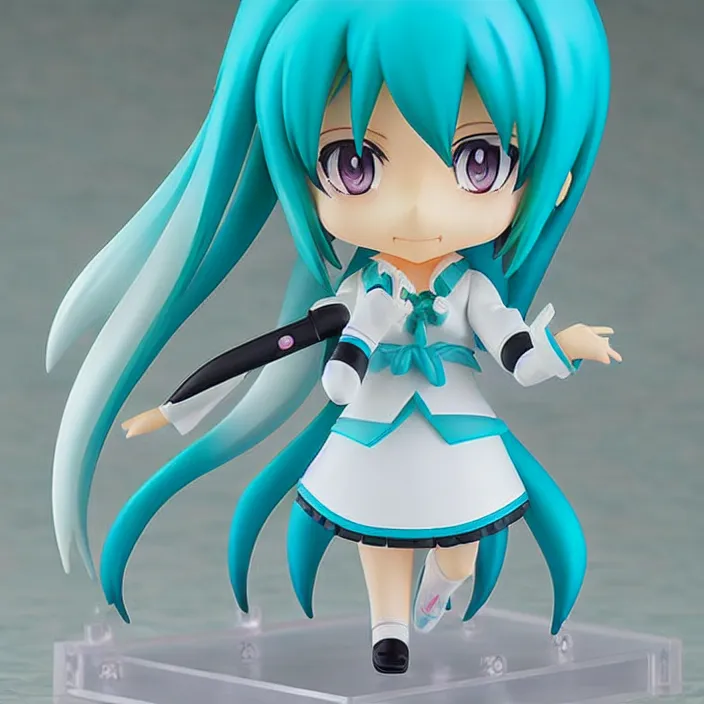 Image similar to hatsune miku, an anime nendoroid of hatsune miku, figurine, detailed product photo