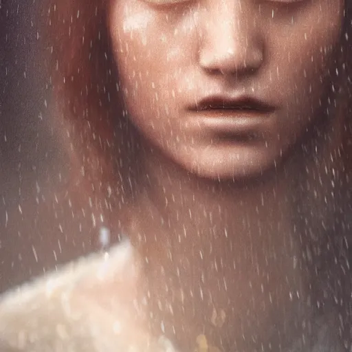 Image similar to gelgamish in real life, face centered portrait, Confident, fog, rain, volumetric lighting, beautiful, golden hour, sharp focus, ultra detailed, cgsociety by Leesha Hannigan, Ross Tran, Thierry Doizon, Kai Carpenter,Ignacio Fernández Ríos