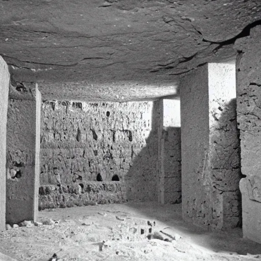 Prompt: interior of a massive underground canaanite temple, stonework, - n 4