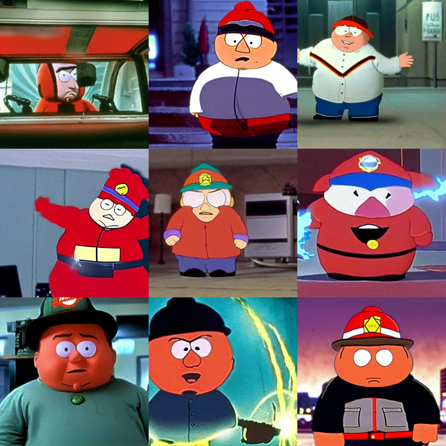 Prompt: a still of eric cartman in ghostbusters ( 1 9 8 4 )