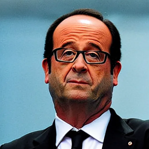 Prompt: francois hollande is a super hero of dc comics, movie atmosphere