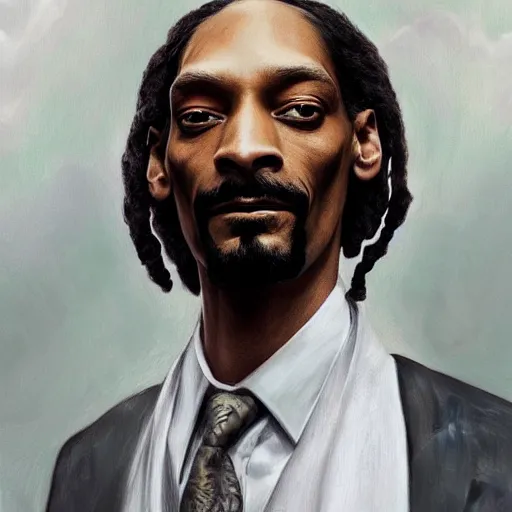 Prompt: beautiful portrait of Snoop Dogg like a ginger white person, face like european, Snoop Dogg blended white face paint, like , powerful , magic, thunders, dramatic lighting, intricate, wild, highly detailed, digital painting, artstation, concept art, smooth, sharp focus, illustration, art by artgerm and greg rutkowski and alphonse mucha, footage