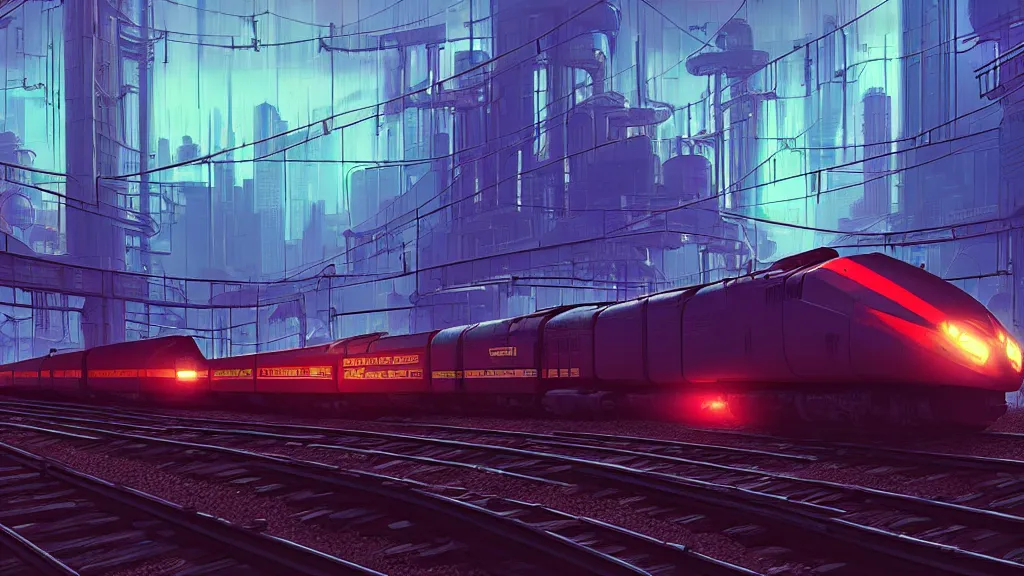 cyberpunk on railroad through cyberpunk Stable Diffusion OpenArt