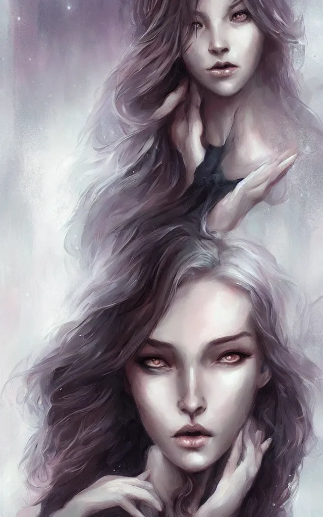 Image similar to girl, art by charlie bowater