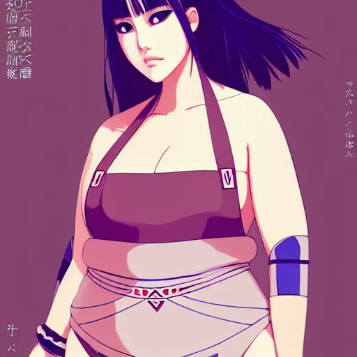 Image similar to a beautiful plus sized model japanese natalie portman, alluring plus sized model, wearing mayan leotard with elegant mayan apron overalls, street fashion hip hop style with mayan patterns, aztec street fashion, gapmoe yandere grimdark, trending on pixiv fanbox, painted by greg rutkowski makoto shinkai takashi takeuchi studio ghibli, akihiko yoshida