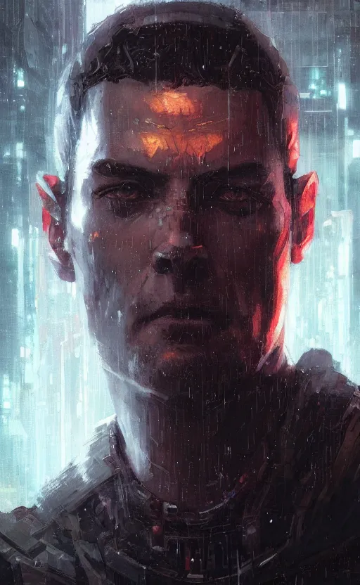 Image similar to « beautiful comic style portrait of cyberpunk king by greg rutkowski, very detailed »