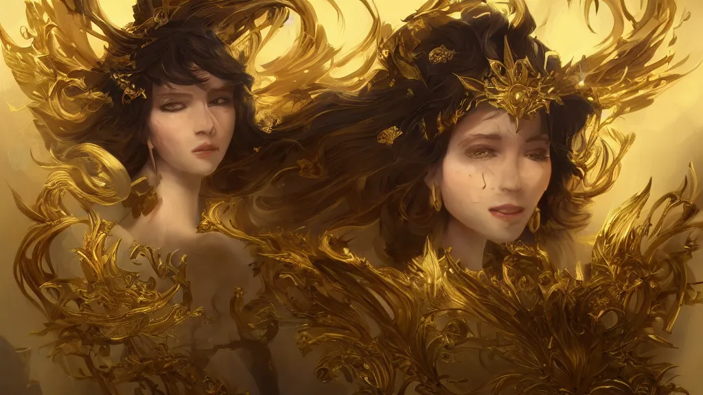 Prompt: gold, fantasy artwork, award winning, very very very very very very very beautiful, artstation