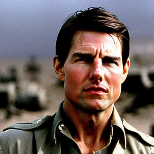 Image similar to Tom Cruise starring in saving private Ryan