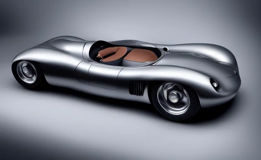 Image similar to “A 2025 Porsche 550 Spyder Concept, studio lighting”