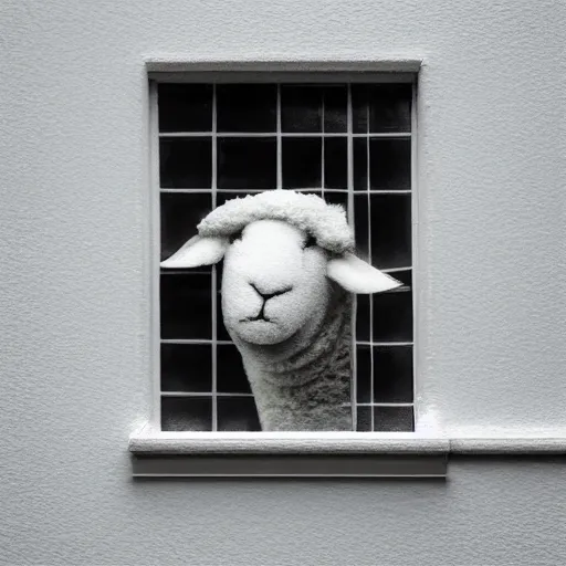 Prompt: a beautiful closeup photo of a flat frost on a window in the shape of a sheep, hyper realistic, hyper detailed, octane render, raytracing, flat image on a window