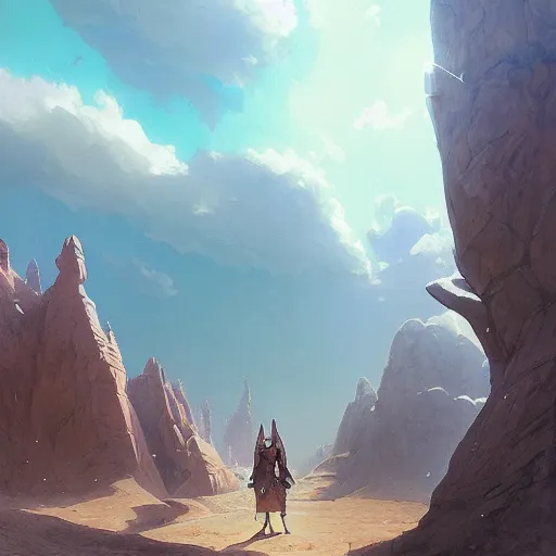 Prompt: highly detailed desert mage, stephen bliss, unreal engine, fantasy art by greg rutkowski, loish, rhads, ferdinand knab, makoto shinkai and lois van baarle, ilya kuvshinov, rossdraws, tom bagshaw, global illumination, radiant light, detailed and intricate environment