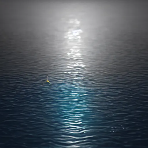 Image similar to shore, metallic water, raytracing, hubble in background, endless, 5 5 mm