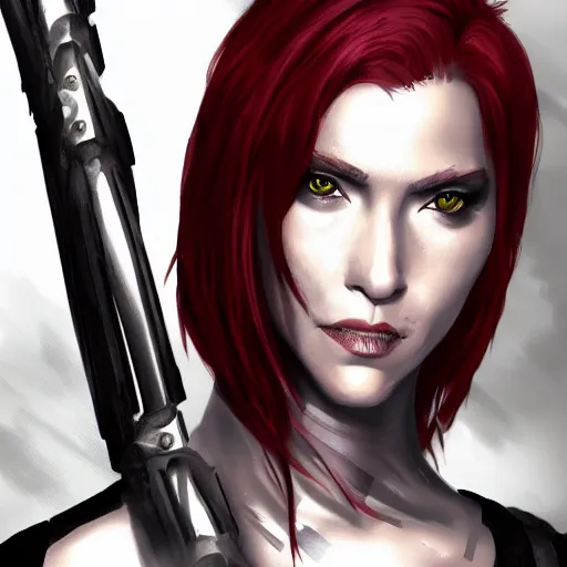 Prompt: rayne from bloodrayne, highly detailed, digital painting, trending on artstation, sharp focus, illustration