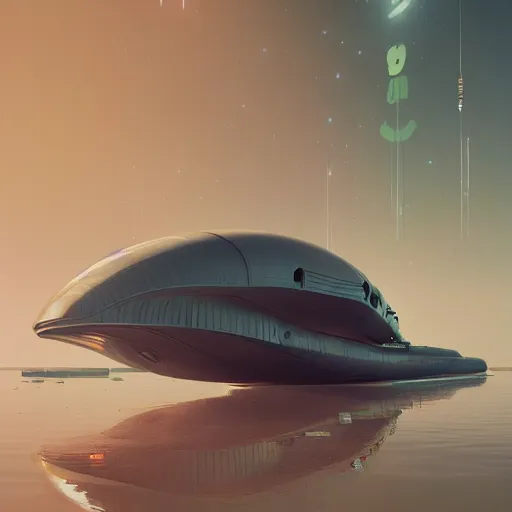 Image similar to futuristic submarine design by mike winkelmann, john harris, science ficiton, realism, trending on arstation