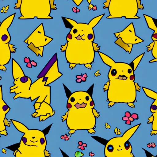 CERSponchy CEO of 02 Gang on Twitter My Pikachu wallpaper is now 100  seamless Pokemon wallpaper cute fanart illustration digitalart  artistsontwitter httpstcoao4pNeVMvd  X