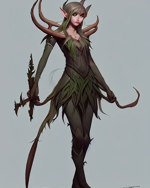 Image similar to character concept art of a forest elf, key visual, realistic shaded perfect face, fine details by stanley artgerm lau, wlop, rossdraws, james jean, andrei riabovitchev, marc simonetti, and sakimichan, trending on artstation