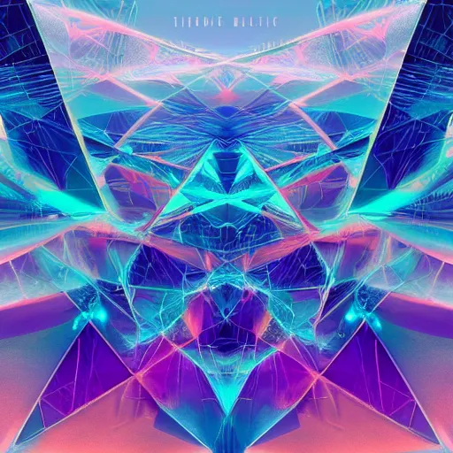 Image similar to the most beautiful electronic music album cover ever made with no writing or text, modern colors, detailed, futuristic 4k high res