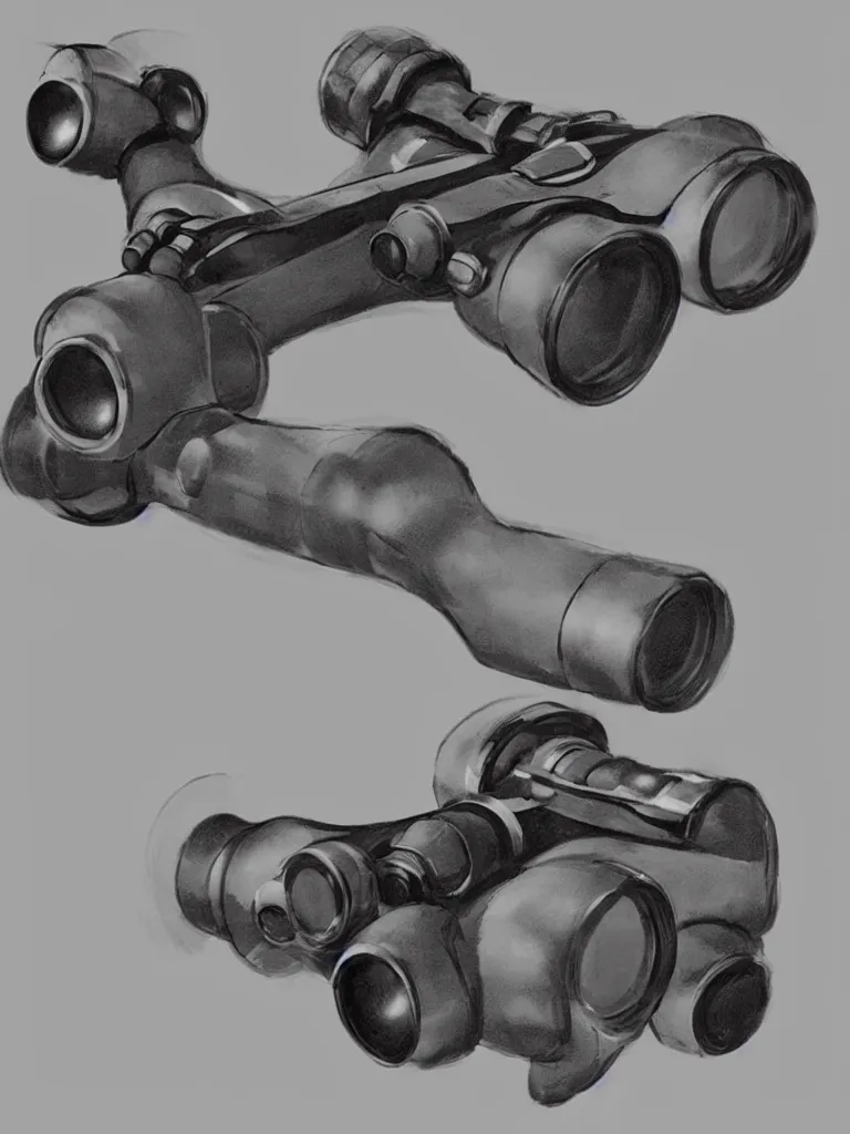 Image similar to binoculars by Disney Concept Artists, blunt borders, rule of thirds