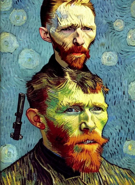 Image similar to hyper realistic charater in cape town painted by vincent van gogh by chiara bautista and norman rockwell and greg rutkowski weta studio, and lucasfilm