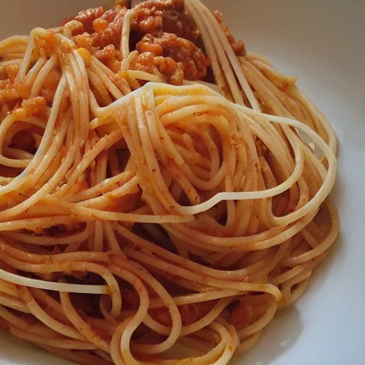 Prompt: una casa fatta da spaghetti