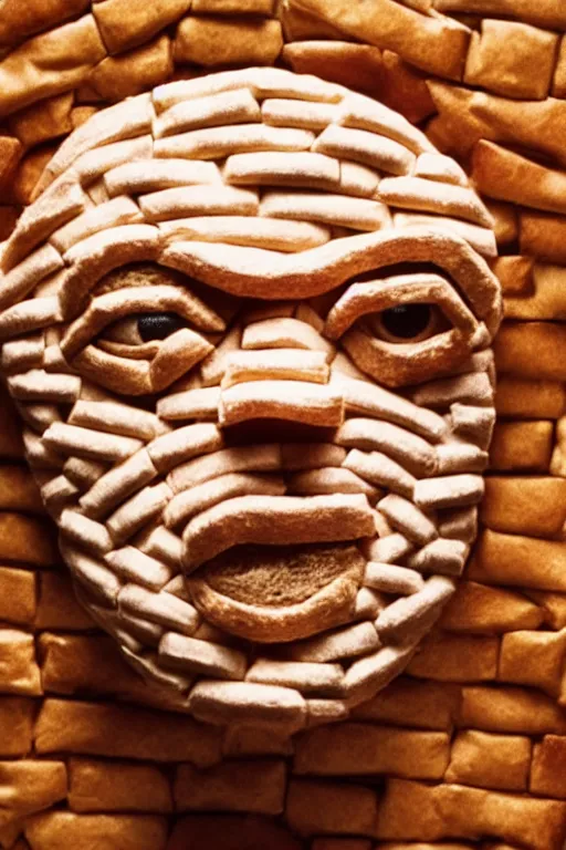 Prompt: film still of steve buscemi made out of bread in starwars, 4 k