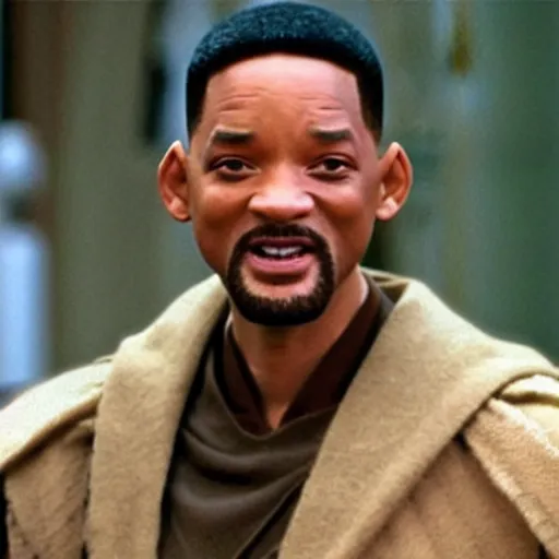 Image similar to will smith as a jedi