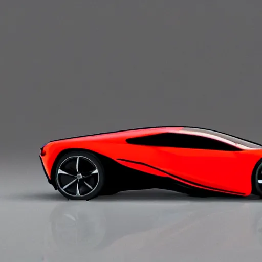 Prompt: render of futuristic supercar, realistic, clean, detailed,