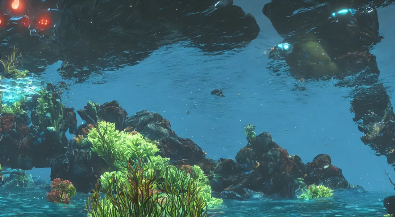 Prompt: subnautica underwater screenshot