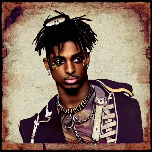 Image similar to playboi carti in steampunk style digital art 4 k the detailed super realistic