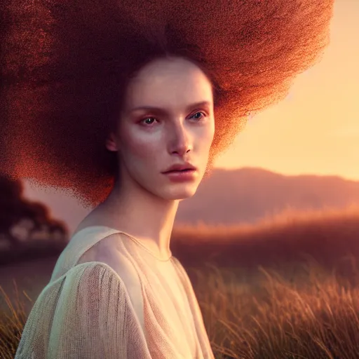 Image similar to photographic portrait of a stunningly beautiful female alchemist with spells in soft dreamy light at sunset, contemporary fashion shoot, by edward robert hughes, annie leibovitz and steve mccurry, david lazar, jimmy nelsson, breathtaking, 8 k resolution, extremely detailed, establishing shot, artistic, hyperrealistic, perfect face, octane render