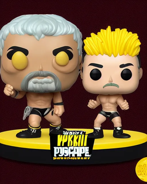 Image similar to Wrestler Funko Pop. Photographic, photography