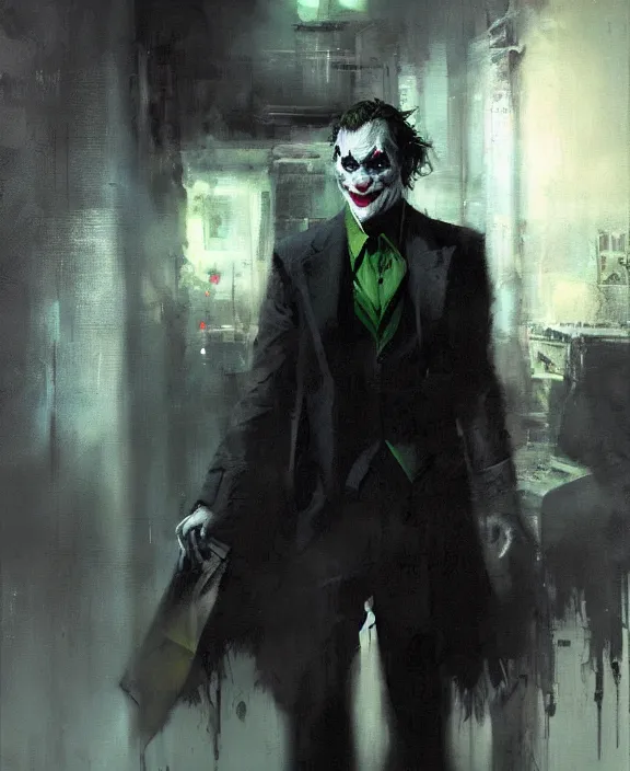 Image similar to joker by jeremy mann